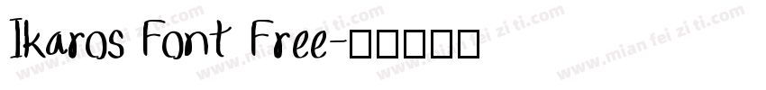 Ikaros Font Free字体转换